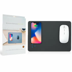 Aquarius Wireless Charging Pad for Mouse & Cell Phone charging, Black
