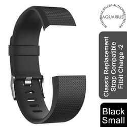 Aquarius Classic Fitbit Charge-2 Replacement Band - Black-Small
