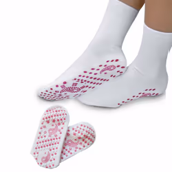 Tourmaline Magnetic Health Socks, White