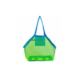 Doodle Extra Large Mesh Multi Storage Beach Bag, Green & Blue Colour