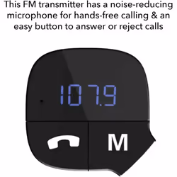 Aquarius Bluetooth Car Adapter FM Transmitter Hands-free Calling, Kit