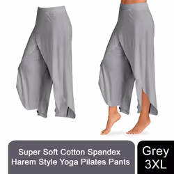 Super Soft Modal Spandex Yoga Pilates Pants - Grey - XXXL