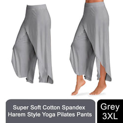 Super Soft Modal Spandex Yoga Pilates Pants - Grey - XXXL