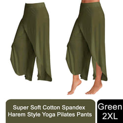Super Soft Modal Spandex Yoga Pilates Pants - Green - XXL