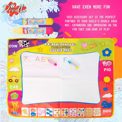 Kids Water Painting Magic Doodle Mat Set - Small 80 X60