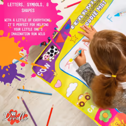Kids Water Painting Magic Doodle Mat Set - Small 80 X60