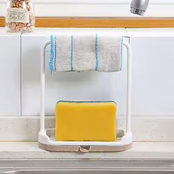 Hanging Bathroom Kitchen SinkTidy Box Hot Rag Storage Rack - Beige