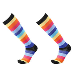 Flo Fashion Pattern Knee-High Compression Socks - S/M
