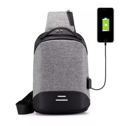 AntiTheft Backpack&School Bag withUSBcharging port - Grey