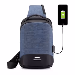 AntiTheft Backpack&School Bag withUSBcharging port - Blue
