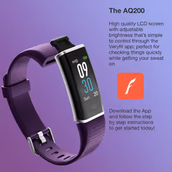 Aquarius Color Screen Multi-Functional HR Tracker - Purple