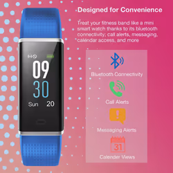 Aquarius Color Screen Multi-Functional HR Tracker - Blue