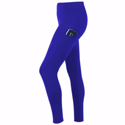 Flo Women's Tummy Control Sports Yoga Pants with Inner Pockets Blue