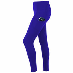 Flo Women's Tummy Control Sports Yoga Pants with Inner Pockets Blue