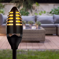 Aquarius Rechargeable LED Flame Bluetooth Speaker For Indoor & Outdoor Use