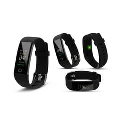 Aquarius HR Monitoring Touch Screen Fitness Tracker AQ125HR, Black