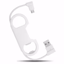 Portable Cable with Bottle Opener Micro USB - White