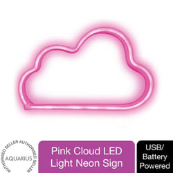 Aquarius Neon Cloud Shape Neon Light Pink Color LED