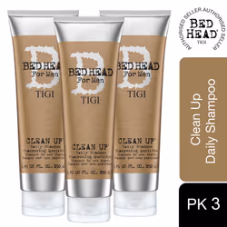 Bed Head Tigi Clean Up Daily Shampoo for Men 250ml - Buy 3