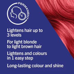 Schwarzkopf LIVE Colour + Lift Permanent Hair Dye Deep Coral L77, 6pk