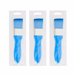 3x Aquarius Colourful Makeup Paintbrush Style Foundation Brush, Blue