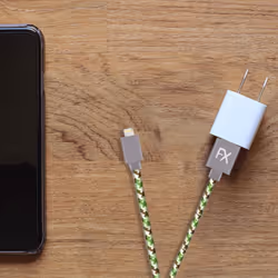 2x Aquarius 3m Phone Lightning Nylon USB Wire Braided Cable