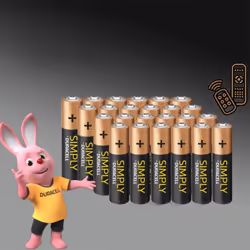 Duracell Simply AA Batteries, 24 Pack