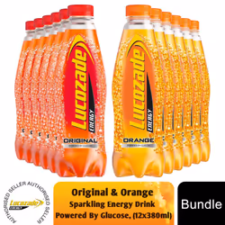 Lucozade Orange & Original Sparkling Energy Drink, 6x900ml