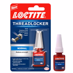 Loctite Medium Strength Easy to Use Threadlocker Transparent Adhesive 5g, 4 Pack