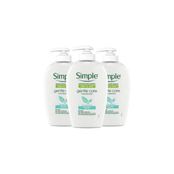3 Pack of 250ml Simple Sensitive Skin Expert Kind to Skin Gentle Care Anti-Bac. Hand Wash with Natural Mint Oil,No Harsh Chemical that Upset Your Skin