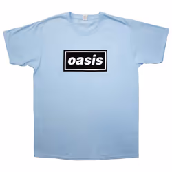 Oasis Decca Band Logo T Shirt - XXL, Blue