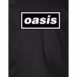 Oasis T Shirt Decca Logo new Official Mens Black