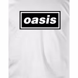 Oasis T Shirt Decca Logo new Official Mens White