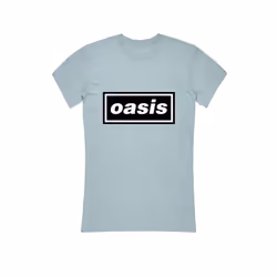 Oasis Decca Logo Skinny Fit T Shirt - M, Blue