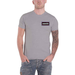 Oasis T Shirt Lines Band Logo new Official Mens Grey - XL