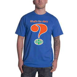 Oasis T Shirt Question Mark Band Logo new Official Mens Blue - S
