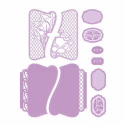 Tonic Studios - My Memory Book - Our Story Half Cut Die Set - 3320e