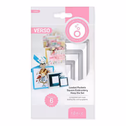 Tonic Studios - Loaded Pockets - Square Embroidery Hoop - 3924E