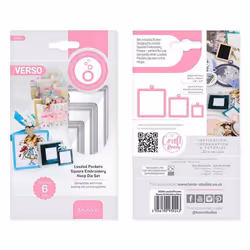 Tonic Studios - Loaded Pockets - Square Embroidery Hoop - 3924E