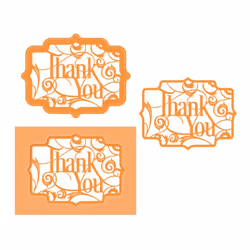 Thank You Sentiment Die Set - 4505E