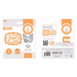 Thank You Sentiment Die Set - 4505E