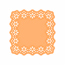 Floral Square Die Set - 4685E