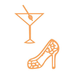 Party Heels & Cocktails Die Set - 4707E