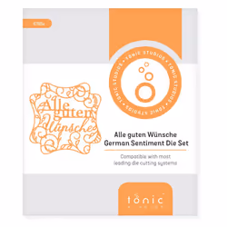 Alle guten WÃ¼nsche - Deutsche GrÃ¼Ãe Stanzschablone Set - 4795e