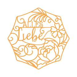 Alles Liebe - Deutsche GrÃ¼Ãe Stanzschablone Set - 4796e