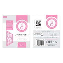 Lebe Liebe Lache - Deutsche GrÃ¼Ãe Stanzschablone Set - 4813E