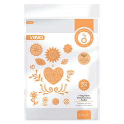Folksy Floral Embellishment Die Set - 5116E