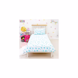 Squishmallows Jazzy Design Single Duvet Cover Set | Reversible 2 Sided Bedding Including Matching Pillow Case, Polycotton