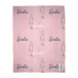 Barbie Figures Fleece Blanket