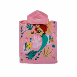 Disney Princess Ariel and Moana Hooded Towel Poncho